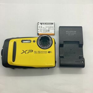 【25246】FUJIFILM 富士フィルム FinePix XP90 コンパクトデジタルカメラ イエロー 稼働品 現状渡し 充電器バッテリー有 中古品 二次流通品