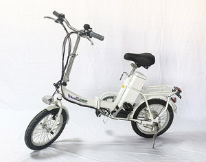 年末セール　送料無料　フル電動自転車 E-BIKE16 折りたたみタイプ 24V12AH大容量バッテリー 16インチ 　白