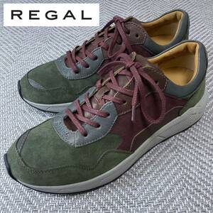 【未使用品/展示品】REGAL リーガル◇カジュアル レザー使い スウェードレザースニーカー/シューズ メンズ 紳士 サイズ26.5cm 本革