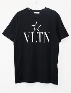 ヴァレンティノ ヴァレンチノ VALENTINO スター ロゴ プリント 半袖 Tシャツ ブラック Mサイズ TV3MG05P638 【ブランド古着ベクトル】2408