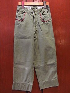 ビンテージ60’s●BOY SCOUTS OF AMERICAコットンストレートパンツ実寸W60cm●240401c8-k-pnt-ot-w24 1960sボーイスカウト古着