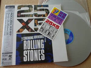 視聴済★美品★LD★レーザーディスク★2枚組★ローリングストーンズ★The Rolling Stones★Rolling 63-89★帯付★初回盤ステッカー付