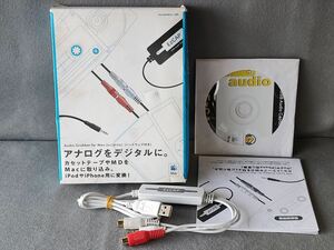 ■ USB Audio Grabber for Mac [Ez CAP216] カセットやMDをMacに入れ、iPodやiPhone用に変換