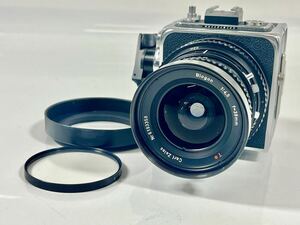 【1円スタート】【美品】HASSELBLAD ハッセルブラッド 中判フィルムカメラ SWC/M レンズ: Carl Zeiss Biogon 1:4.5 F=38mm Ｔ＊