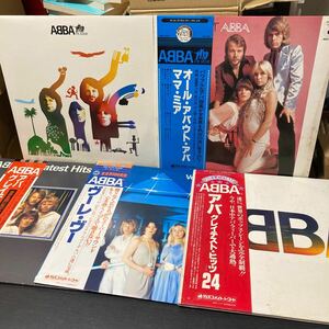 ABBA レコード まとめて 5枚セット The Album/All About ABBA/greatest hits vol.2/ヴーレ・ヴー/greatest hits 24アバ 