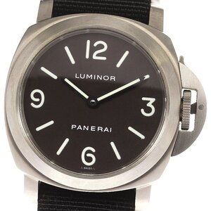 パネライ PANERAI PAM00116 ルミノールベース 手巻き メンズ 箱・保証書付き_781315