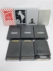 ZIPPO 空箱 10個セット 保証書付き 1932/1933兼用 1935 1937 1941 レギュラー スリム アーマー プラ箱 紙箱 ジッポー