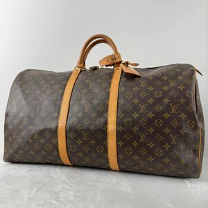 1円〜★LOUIS VUITTON ルイヴィトン キーポル 60 モノグラム M41422 ボストンバッグ レザー トラベルバッグ 旅行バッグ 大容量 ブラウン 6