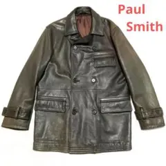 Paul Smith 牛革 レザーコート カーコート レザージャケット 革ジャン