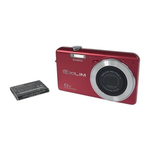 【動作品】CASIO EXILIM EX-ZS28 レッド 1610万画素 光学6倍ズーム 液晶2.7型 内蔵メモリ約34.3MB プレミアムオート デジカメ 現状 C4365