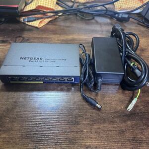 中古品 NETGEAR 卓上型コンパクト アンマネージプラス スイッチングハブ GS108PE ギガビット8ポート (PoE 4ポート 53W) 日本語GUI