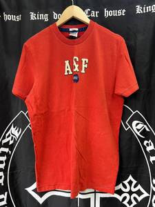 新品　未使用　Abercrombie&Fitch アバクロ　Ｔシャツ　レッド　Ｌ　管理番号[146]