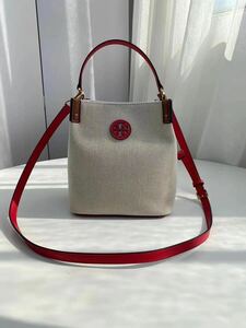 【新品】トリーバーチ TORY BURCH BLAKE CANVAS BUCKET BAG