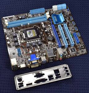 ASUSTek P8H67-M LE Rev.2.01T Intel H67 LGA1155 MicroATX (第2世代対応) PCIバス x2搭載 動作確認済 中古品 (管:PM00