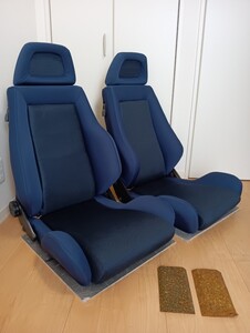 美品 RECARO LS LX 左右2脚セット dark blue 製作後未使用です！！　レカロ lx.ls.sr 紺　ブルー