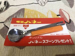 ★明治ハネー ヨーグルト スプーン　昭和レトロ　MEIJI HONEY yoghurt SPOON japan mint VINTAGE