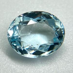 ソ付1円〜!!☆天然アクアマリン4.632ct☆j ◎約11.9×9.6mm ルース 裸石 宝石 aquamarine ベリルDB0/DD0 テEB0 w5 す34