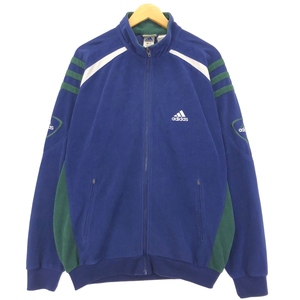 古着 90年代 アディダス adidas ベロアジャージ トラックジャケット メンズL ヴィンテージ /eaa424500