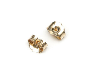 14KGF ピアス キャッチ 5.3×4.3mm【4コ販売】 / 14K-BB006