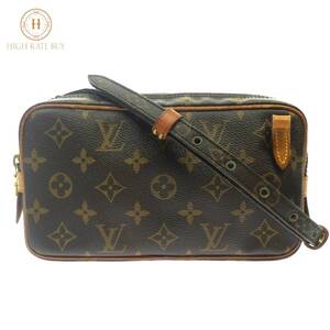 1円スタート LOUIS VUITTON ルイヴィトン マルリーバンドリエール M51828 MB0020 モノグラム ショルダーバッグ ポシェット 斜め掛け