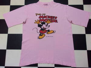 80s 90s POP-UP MICKEY MOUSE DISNEY Tシャツ S-M位 80年代 90年代 ポップアップ ミッキーマウス ディズニー レトロビンテージ古着