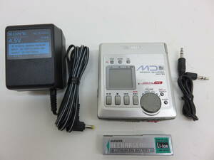 aiwa アイワ AM-F80 ポータブル MDプレーヤー MDレコーダー 動作品 中古