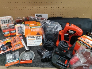 013♪ジャンク品♪ブラック＆デッカー Black&Decker SX充電式マルチツール 14.4V 付属品多数 SX6000ーJPC ※ニカドの為ジャンク品