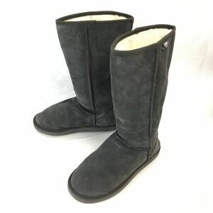 EMU/エミュー★本革/ウールライナー/ムートンブーツ【25.0/UK6/暗茶/BROWN】Shoes◆WB81-1