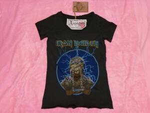 IRON MAIDEN アイアン メイデン Tシャツ Amplified アンプリファイド ロックT バンドT 女 S