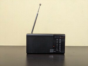 SONY　ICF-P36 コンパクト ラジオ　動作品 FM AM ソニー ブラック