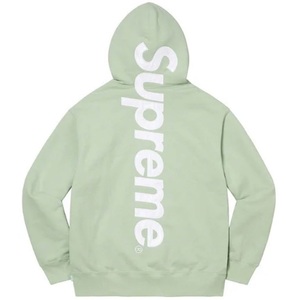 新品 国内正規 22AW Supreme シュプリーム Satin Applique Hooded Sweatshirt ロゴ パーカー ミント XXL