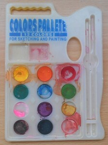 水彩パレットアソート 12色 COLORS PALLETE 残量不明 中古 1点