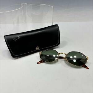 1円〜【レイバン/Ray-Ban本物】サングラス/コンビネーションフレーム/ブラウン系×ゴールド【X740M