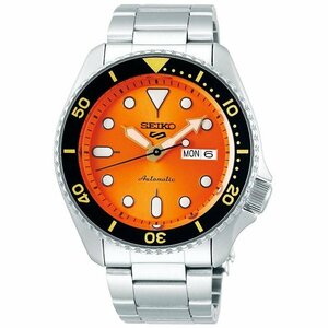 セイコー 5 SEIKO ファイブ スポーツ 自動巻(手巻き付き) 腕時計 SRPD59K1 オレンジ (国内SBSA009同型)