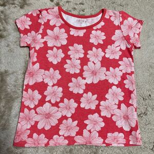 Tシャツ 110 半袖 女の子　花がら