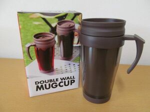 (49837)DOUBLE WALL　MAGCUP　蓋つきダブルウォールマグカップ　未使用　保管品