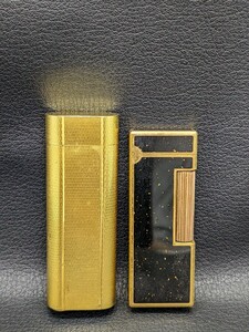 現状品 おまとめ【Cartier dunhill フリント式 ガスライター 2個 セット】カルティエ ダンヒル ブランド ローラー ライター 喫煙 喫煙具