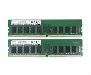 ◇Samsung 16GBx2枚セット 32GB分 PC4-2666V-E DDR4 ECC Unbuffered 動作確認済 hp Z2 Workstation等対応 DELL Precision 3430/3630等対応