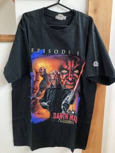 美品 STAR WARS EPISODE 1 DARTH MAUL スターウォーズ エピソード1 ダースモール 半袖Tシャツ当時もの デットストック コレクション レア