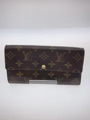 LOUIS VUITTON 1)ポルト・フォイユ・サラ_モノグラム・キャンバス_BRW PVC ブラウン レディース