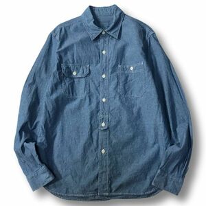 《良品◎》OSHKOSH オシュコシュ★カジュアル*デニムシャツ*ブルー*サイズL(MA6530)◆S60