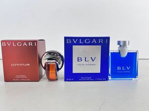 未使用品　BVLGARIブルガリOMNIA 40ml / BLV Pour Homme 50ml BVLGARI香水　2点セット