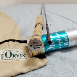 ◇希少な刻印のあるタイプ ORVIS Graphite MKII BROOK TROUT 7’6” ＃4 オービス グラファイト マーク2 ブルックトラウト フライロッド ◇