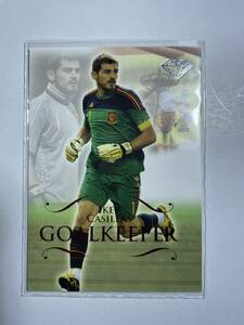 美品 450枚限定 futera UNIQUE2011 GOALKEEPER base CARD RUBY IKER CASILLAS NO.P004 カシージャス レアル スペイン ルビーパラレル 