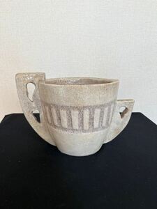 陶器製 花器 管理NO180 フラワーベース 花瓶 華道 華展 花展 いけばな 生け花