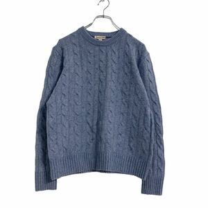 gap ニット セーター XS くすみブルー ギャップ ケーブル編み ウールミックス 古着卸 アメリカ仕入 a507-5519