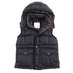 極美品○MONCLER モンクレール 102-091-43305-00 TAPAJOS タパジョス トリコロール ダブルジップ ダウンベスト 0 国内正規品 メンズ