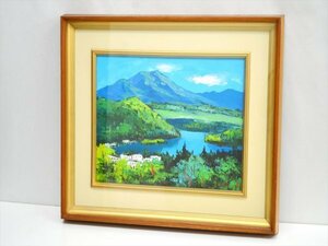 KM581●中古品●島本良平 「奥日光」 F6　油彩/額装絵画