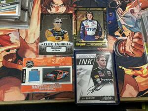 Panini TORQUE Absolute PressPass Racing JEFF BURTON 直筆サイン レリック シリアル カード 4枚セット NASCAR ナスカー Race-Used Metal