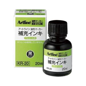 【新品】（まとめ） シヤチハタ 補充インキ 20ml（ノンキシ） 黒 〔×30セット〕